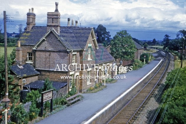 Salford Priors Railway Station c1963