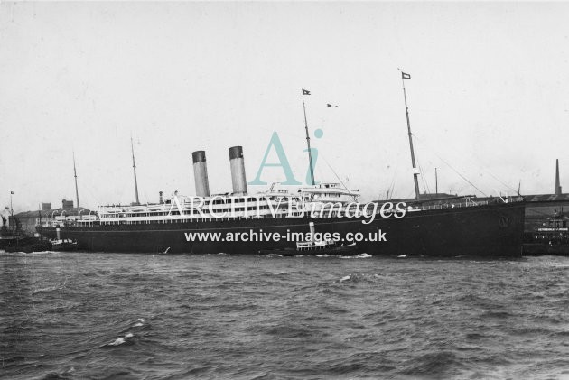 RMS Cedric (White Star Line) at Liverpool