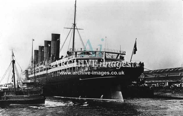 RMS Lusitania (Cunard Line) c1910