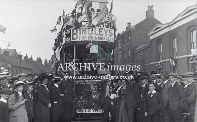 Burton-on-Trent tram Coronation 1911
