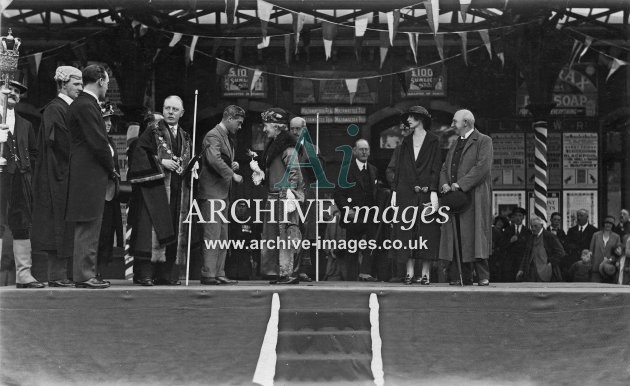 Stafford Station Prince of Wales Visit c.1920