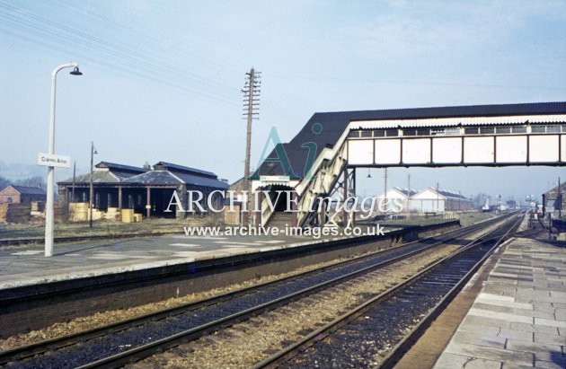 Craven Arms stn & shed 1972