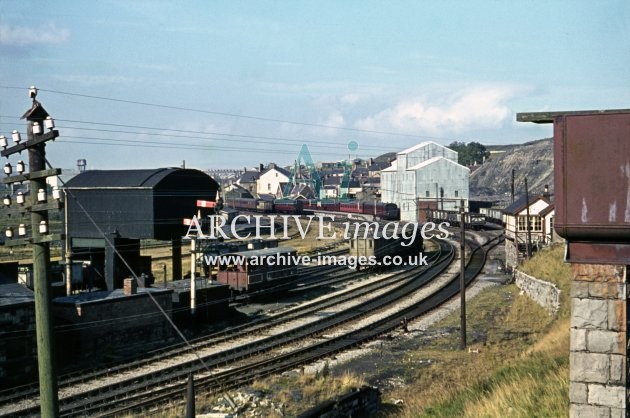 Dowlais Cae Harris station & yard c1964
