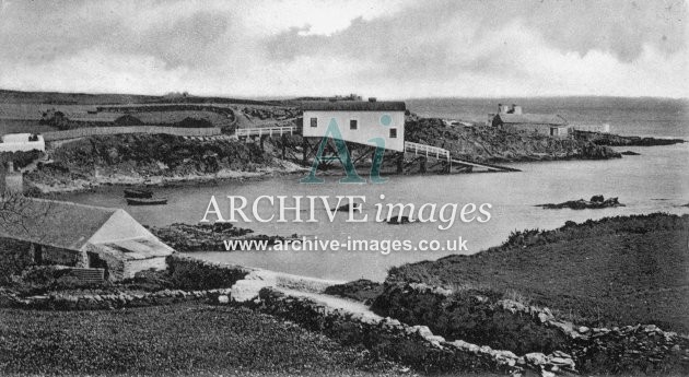 Amlwch, Bull Bay lifeboat house c1905