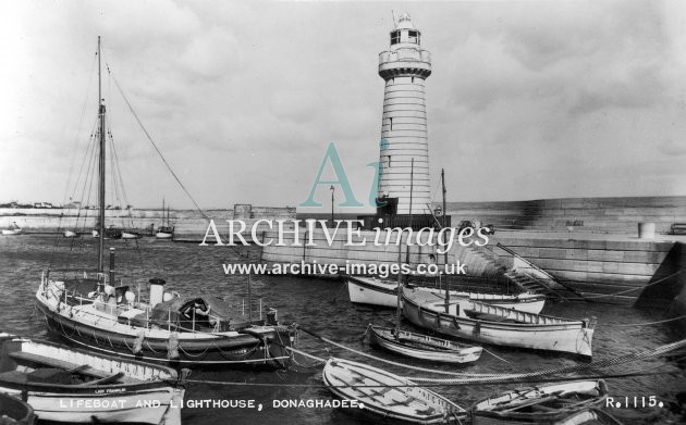 Donaghadee lifeboat & lighthouse c1950