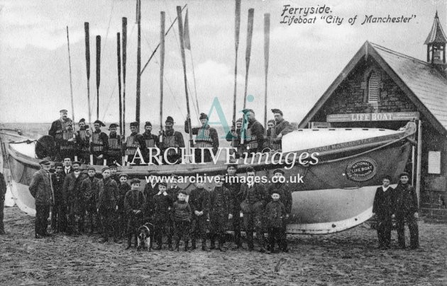 Ferryside lifeboat City of Manchester c1908