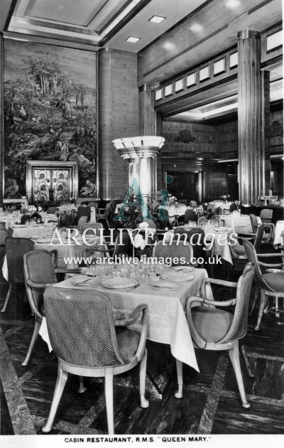 RMS Queen Mary, cabin restaurant 