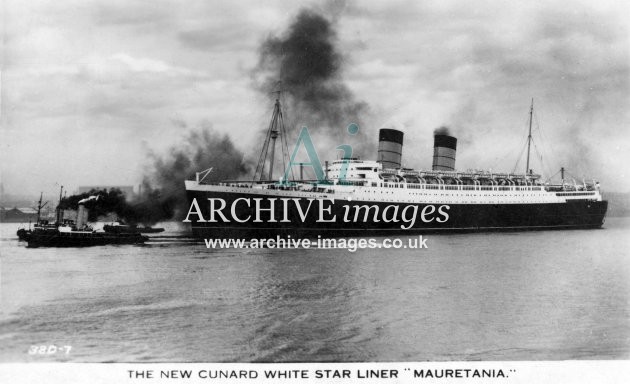 SS Mauretania, new Cunard White Star liner