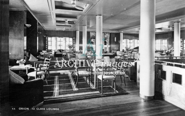 SS Orion, 1st class lounge