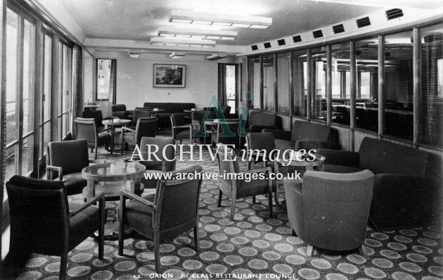 SS Orion, 1st class restaurant lounge