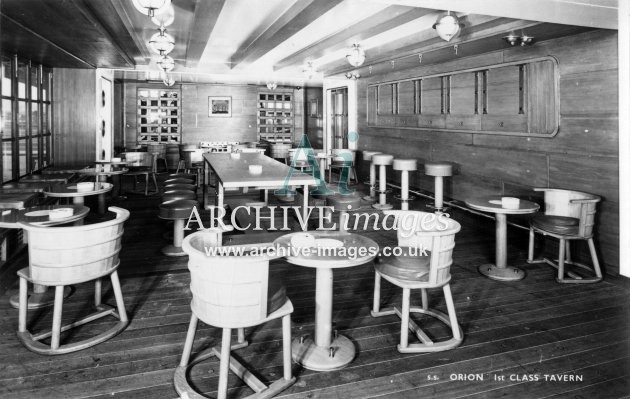SS Orion, 1st class tavern