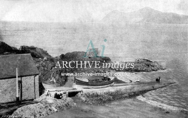 Porthdinllaen lifeboat & house c1905