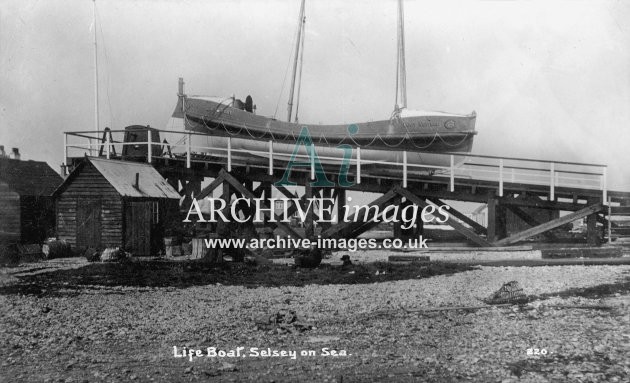 Selsey on Sea lifeboat Lucy Newton c1910