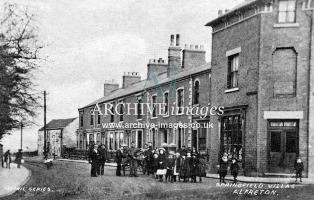 Alfreton, Springfield Villas c1910