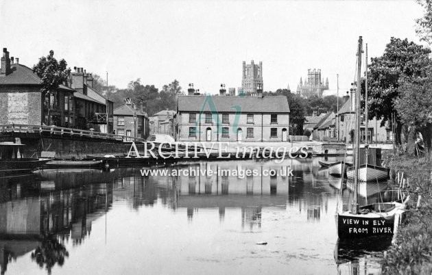 Ely from River c1908