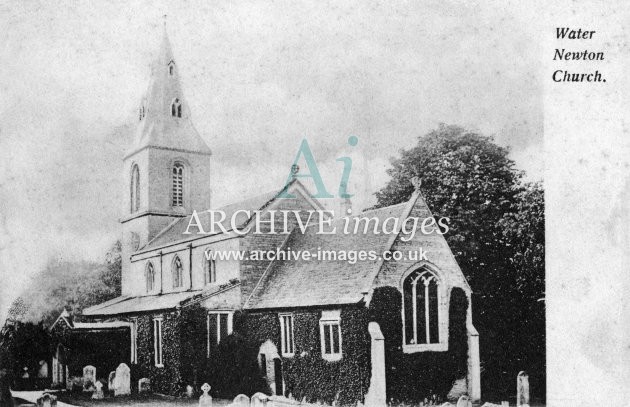 Water Newton church c1905