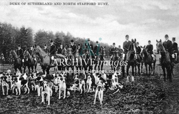 Duke of Sutherland & North Stafford Hunt c1908