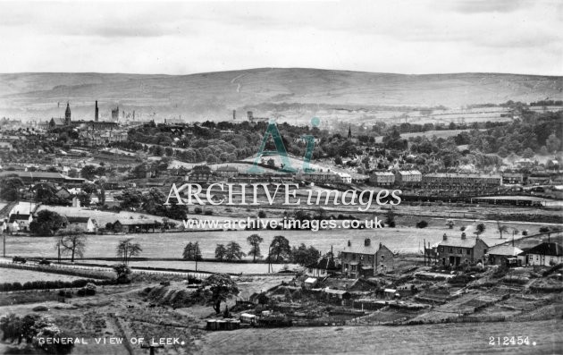 Leek, general view c1950