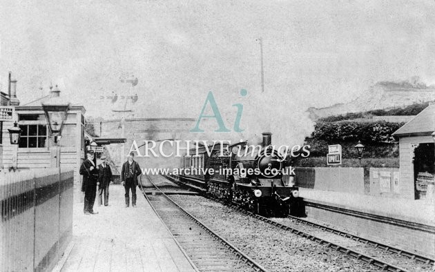 Bleadon & Uphill station c1905