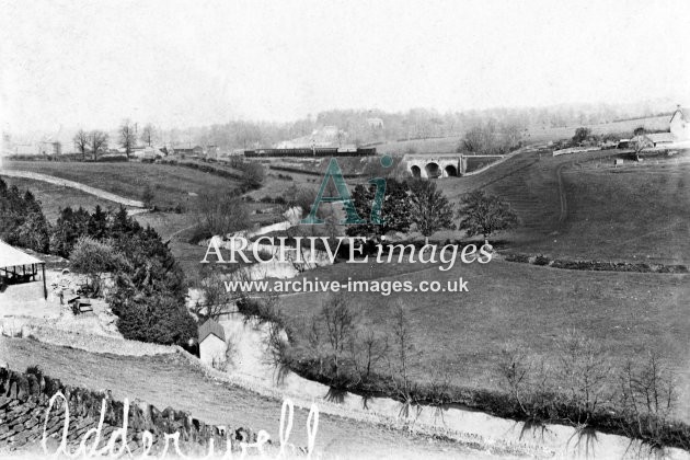 Frome, Adderwell, railway viaduct & station c1905