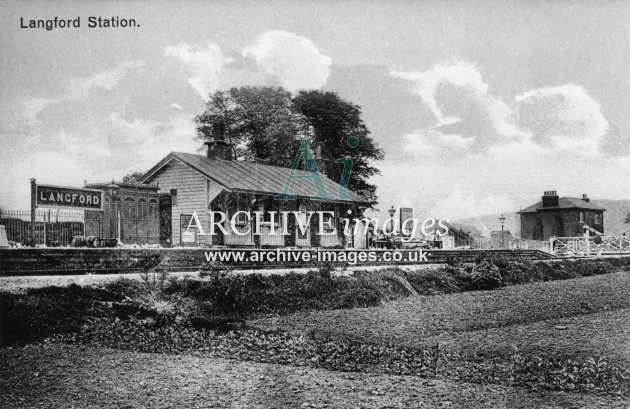 Langford station GWR c1930