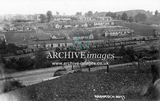 Radstock, locomotive shed & colliery PO wagons 1910