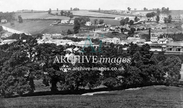 Radstock general view showing GWR goods yard c1895