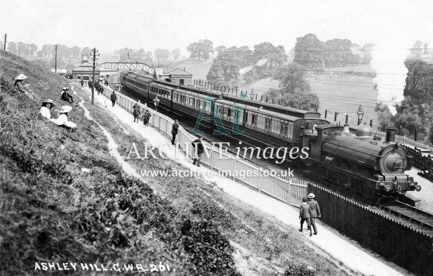 Ashley Hill station, Bristol &GWR 0-6-0ST No 1874 c1910