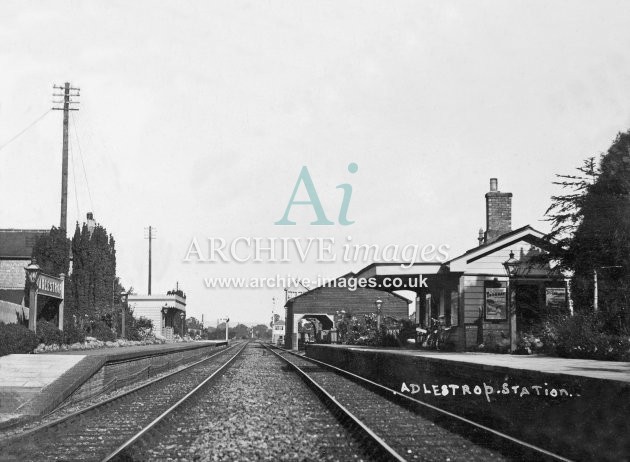 Adlestrop station looking north c1906