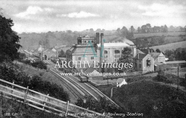 Wickwar Brewery & station c1910