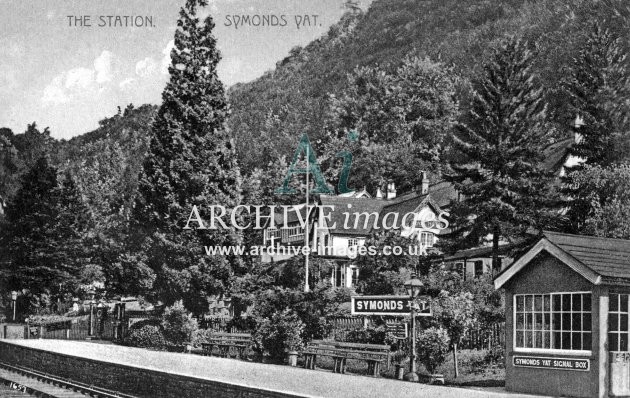 Symonds Yat station & signal box c1908