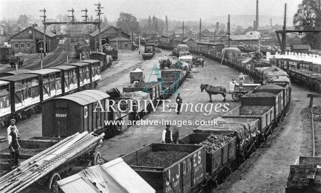 Hereford Barrs Court station, goods yard c1910