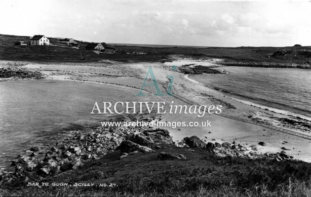 Scilly Isles Bar to Gugh c.1935 CMc