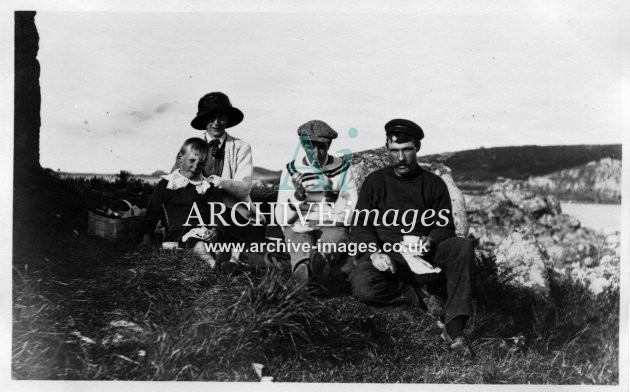 Scilly Isles 1912 N Cyril Guy and Eric at Tean CMc