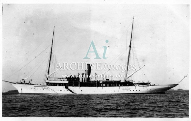 Scilly Isles Mr Miller Mundys steam yacht narcissus 1912 CMc