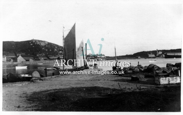 Scilly isles Tresco harbour 1912 2 CMc