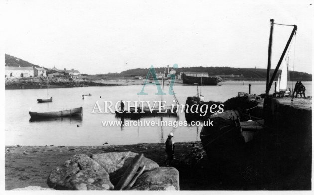 Scilly isles Tresco harbour 1912 1 CMc