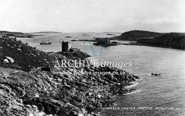 Scilly isles Cromwells Castle Tresco c.1935 CMc