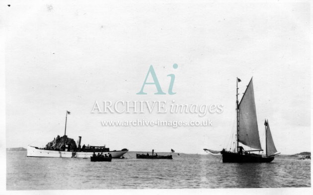 Scilly Isles Gugh with Govenors yawl 1912 CMc