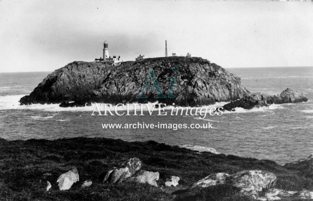 Scilly Isles Round Island Lighthouse c.1912 CMc