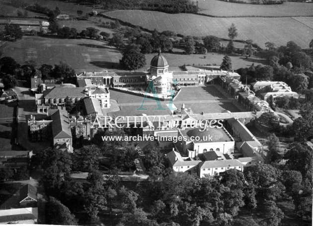 Hertfordshire Hertford Haileybury College from the air 1935