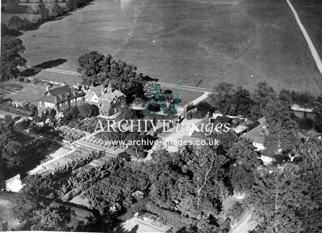 Essex Nazeing Watham Abbey Collyers and golf course from the air 1935