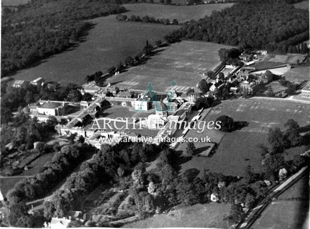 Hertfordshire Hertford Haileybury College 2 from the air 1935 CMc