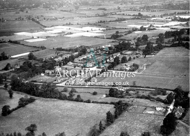 Essex Nazeing The Crooked Billet Inn from the air 1935 CMc