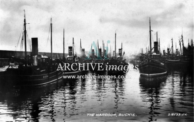 Banff Buckie harbour Herring Fishing Industry c1925 CMc