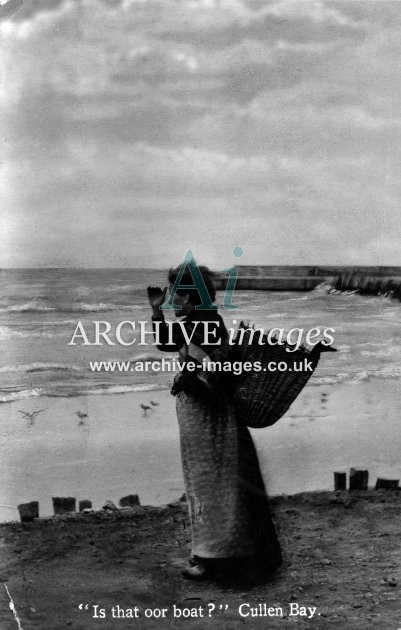 Banff Cullen bay c.1920 Fisher Girl Fishing Industry CMc