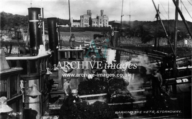 Outer Hebrides Lewis barking nets Stornoway Fishing Industry CMc