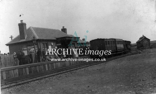 Caithness Wick and Lybster railway station Lybster c1908 CMc