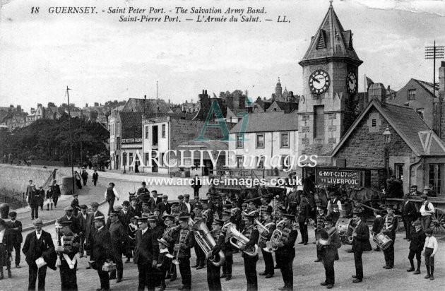 Channel Islands salvation army band LL Guernsey c1910 CMc