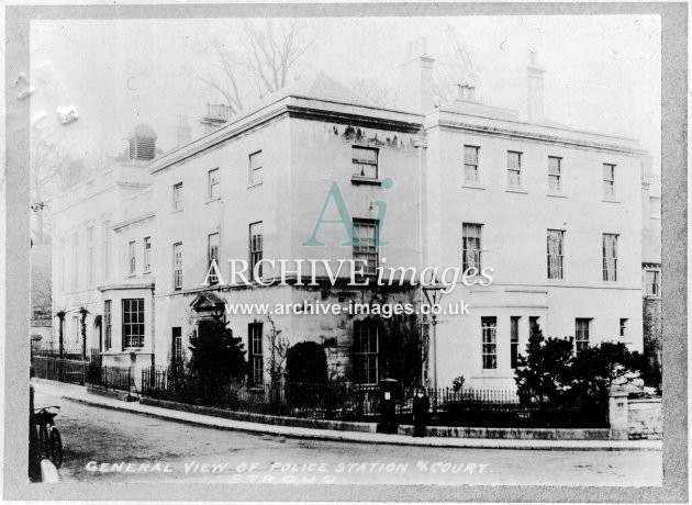 Gloucestershire Stroud police station and court c1905